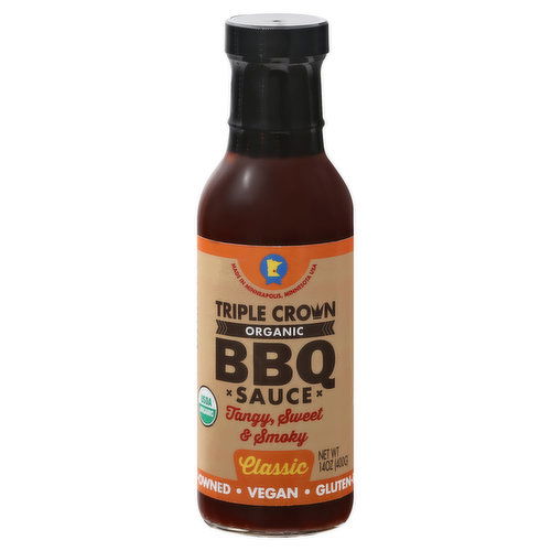 Triple Crown BBQ Sauce, Organic, Classic