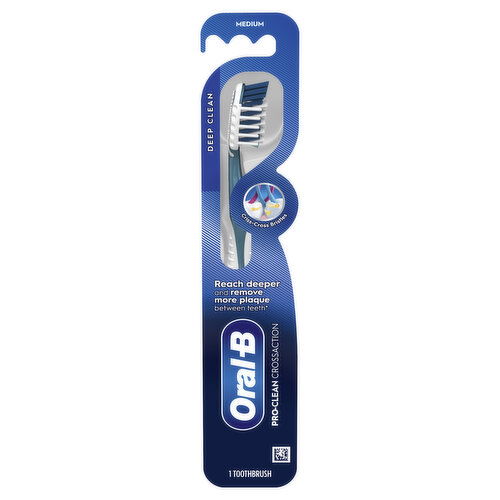 Oral-B Pro Health Pro Clean Cross Action Toothbrush, Medium, 1 Count