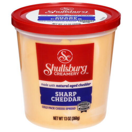 Shullsburg Creamery Cheese Spread, Sharp Cheddar, Cold Pack