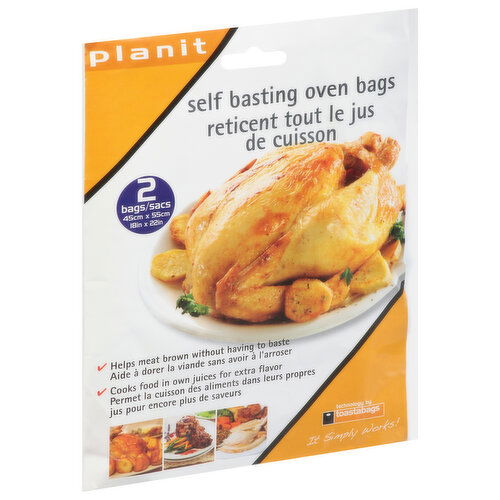 Planit Oven Bags, Self Basting