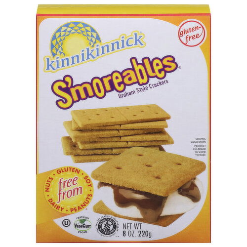 Kinnikinnick S'moreables Crackers, Graham Style, Gluten-Free