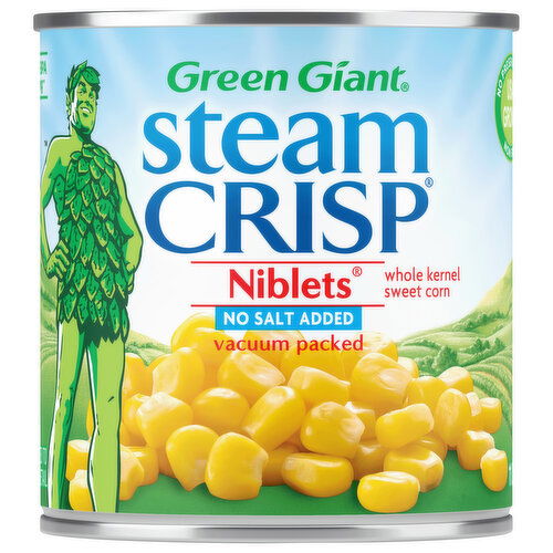 Green Giant Steam Crisp Sweet Corn, No Salt Added, Whole Kernel, Niblets