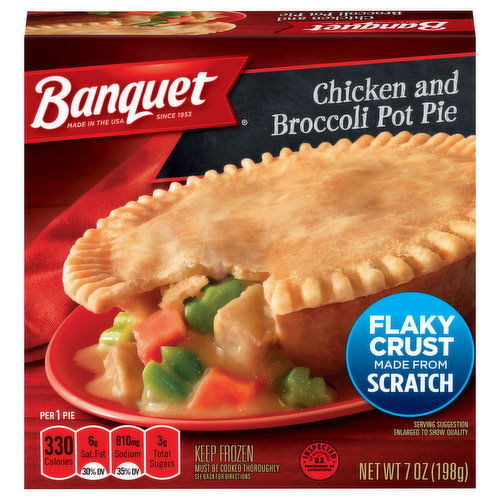 Banquet Chicken and Broccoli Frozen Pot Pie Dinner