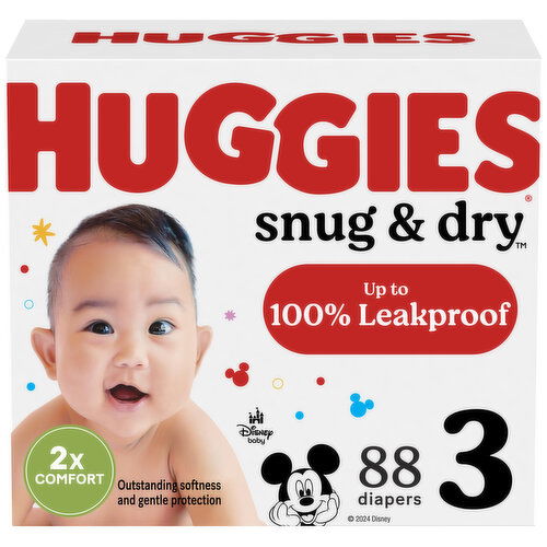 Huggies Snug & Dry Diapers, Disney Baby, 3 (16-28 lb)