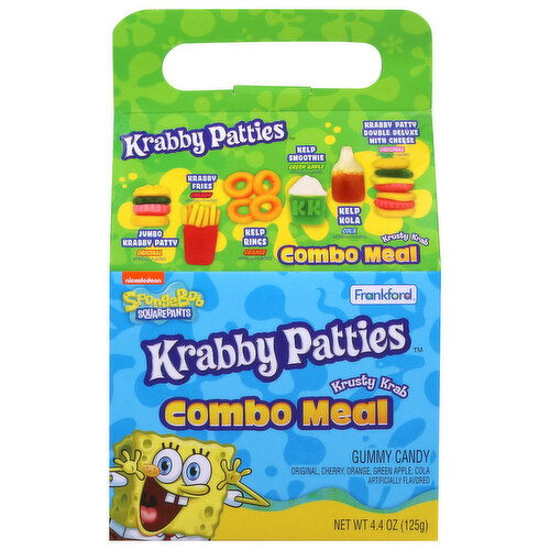 Krabby Patties SpongeBob SquarePants Krusty Krab Combo Meal Gummy Candy