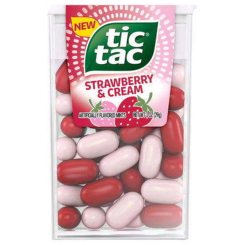 Tic Tac Mints, Strawberry & Cream