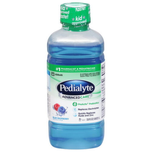 Pedialyte AdvancedCare Electrolyte Solution, Blue Raspberry