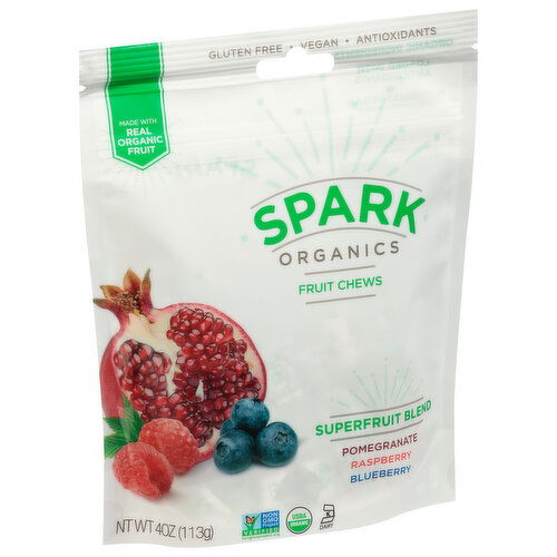 Spark Organics Fruit Chews, Superfruit Blend