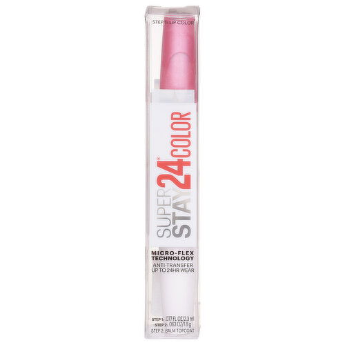 Maybelline Super Stay Lip Color/Balm Topcoat, 24 Color, 105 Blush On
