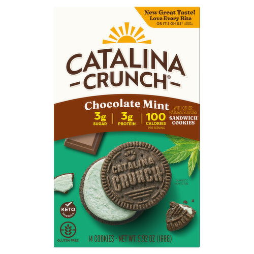 Catalina Crunch Sandwich Cookies, Chocolate Mint