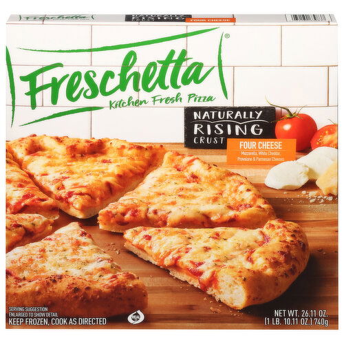 Freschetta Pizza, Naturally Rising Crust, Four Cheese