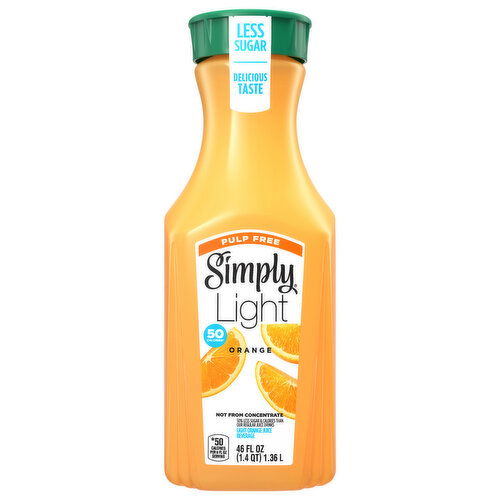 Simply  Light Orange Pulp Free Orange Juice