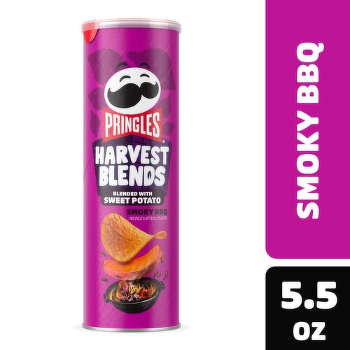 Pringles Harvest Blends Potato Crisps Chips, Smoky BBQ