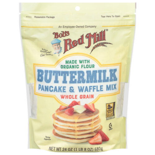 Bob's Red Mill Pancake & Waffle Mix, Whole Grain, Buttermilk