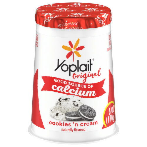 Yoplait Original Yogurt, Low Fat, Cookies 'n Cream