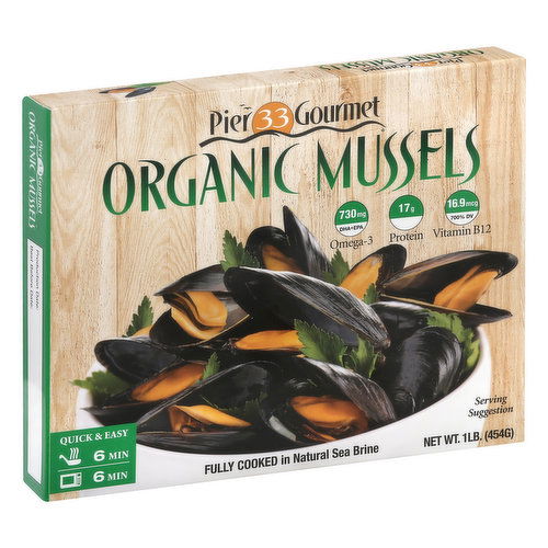 Pier 33 Gourmet Mussels, Organic