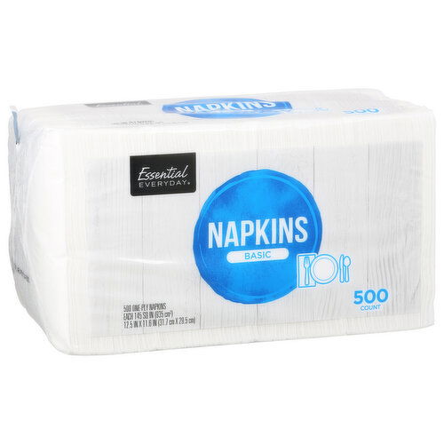 Essential Everyday Napkins, Basic, One-Ply