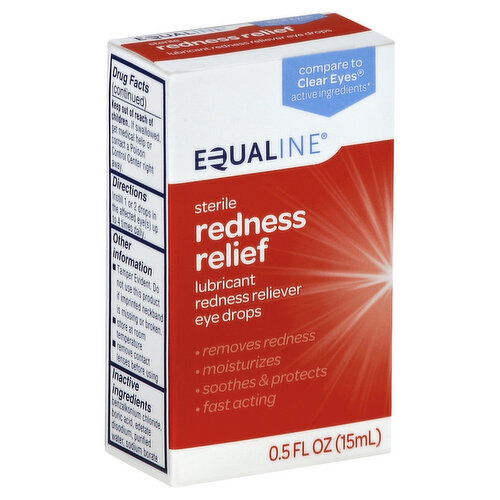 Equaline Eye Drops, Lubricant, Redness Relief