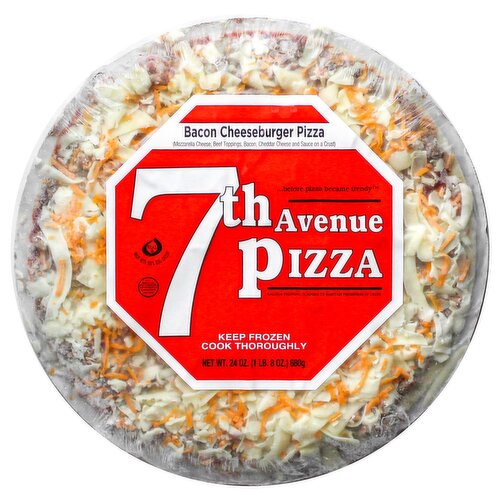 7th Avenue Pizza 12in, Bacon Cheeseburger Pizza