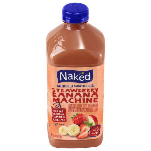 Naked Strawberry Banana Machine Boosted Smoothie
