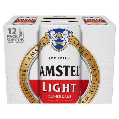 Amstel Light Beer, Lager, 12 Pack