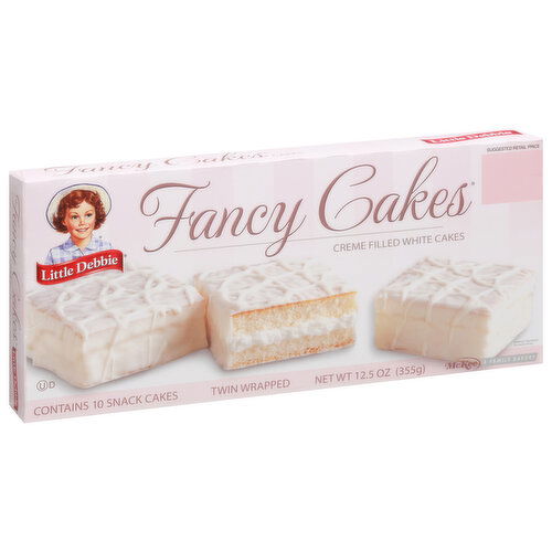 Little Debbie Fancy Cakes Creme Filled White Cakes