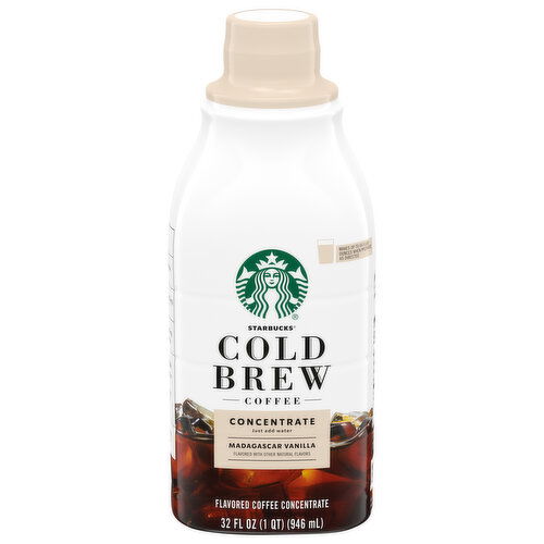 Starbucks Coffee, Concentrate, Medium Roast, Madagascar Vanilla, Cold Brew