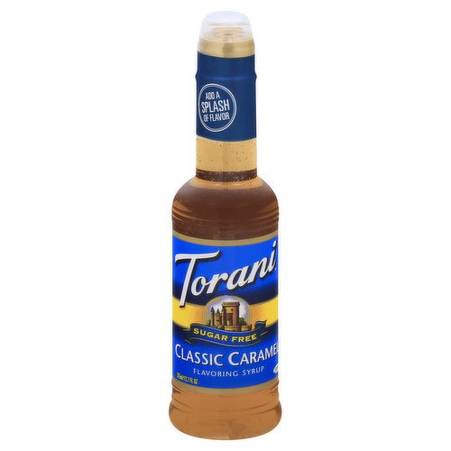 TORANI Flavoring Syrup, Sugar Free, Classic Caramel