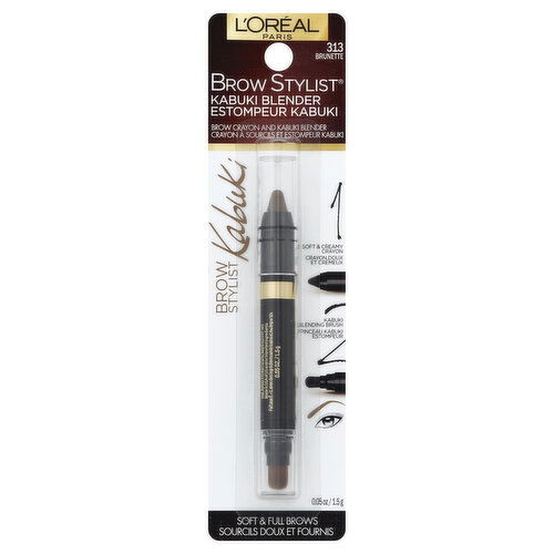 L'Oreal Brow Stylist Kabuki Blender, Brunette 313