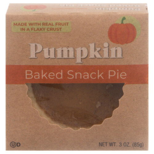 Table Talk Pies Snack Pie, Pumpkin, Baked