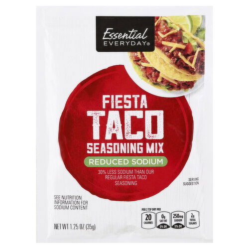 Essential Everyday Seasoning Mix, Reduced Sodium, Fiesta Taco