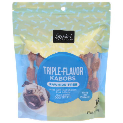 Essential Everyday Dog Treats, Triple-Flavor, Kabobs