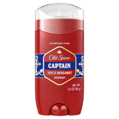 Old Spice Red Collection Aluminum Free Deodorant for men, Captain