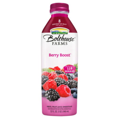 Bolthouse Farms 100% Fruit Juice Smoothie, Berry Boost