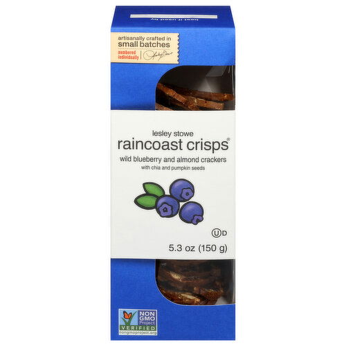 Raincoast Crisps Wild Blueberry and Almond Crackers with Chia and Pumpkin Seeds