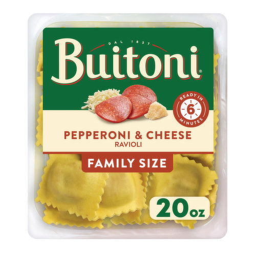 Buitoni Pepperoni and Cheese Ravioli, Refrigerated Pasta