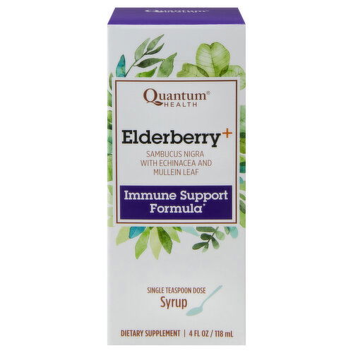 Quantum Health Elderberry+, Immune Support Formula, Syrup