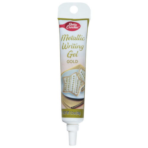 Betty Crocker Writing Gel, Mettalic, Gold