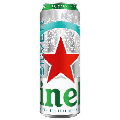 Heineken Beer, Premium Malt Lager, Silver