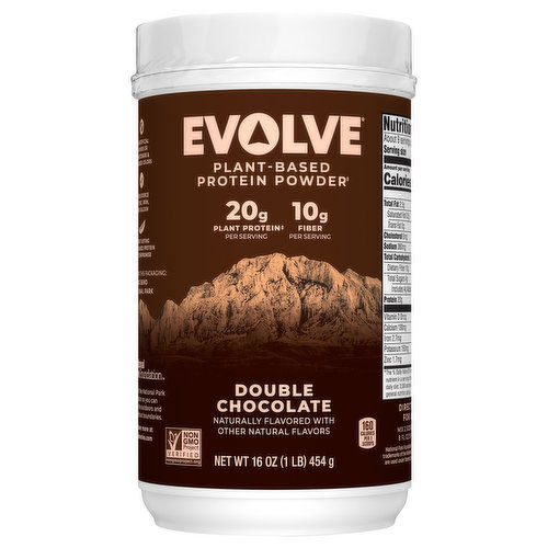 Evolve Protein Powder, Plant-Based, Double Chocolate