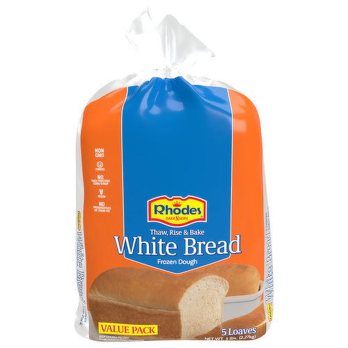 Rhodes Bake-N-Serv White Bread, Frozen Dough, Value Pack