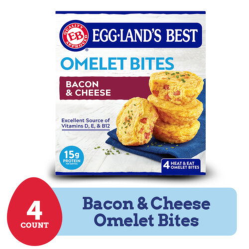 Eggland's Best Frozen Bacon & Cheese Egg Bites