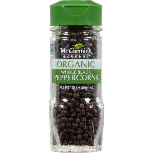 McCormick Gourmet Organic Whole Black Peppercorns