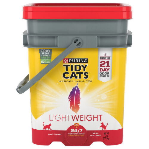 Tidy Cats LightWeight Clumping Litter, Multi-Cat, 24/7 Performance