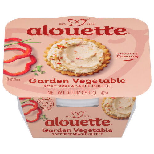 Alouette Cheese, Garden Vegetable, Soft Spreadable