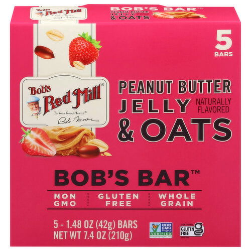 Bob's Red Mill Bob's Bar, Peanut Butter Jelly & Oats