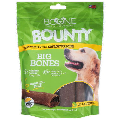 Boone Bounty Treats for Dogs, Chicken & Superfruits Recipe, Big Bones