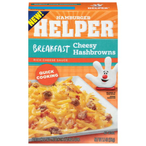 Hamburger Helper Breakfast Rich Cheese Sauce Cheesy Hashbrowns