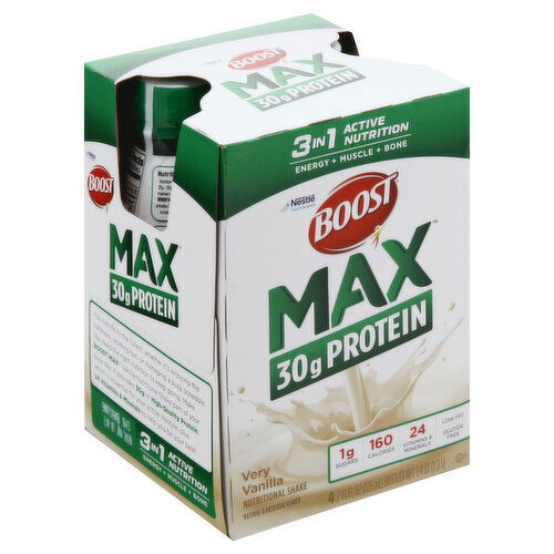 Boost Max Nutritional Shake, Very Vanilla