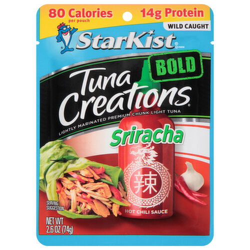 StarKist Tuna Creations Tuna, Premium, Wild Caught, Bold, Sriracha